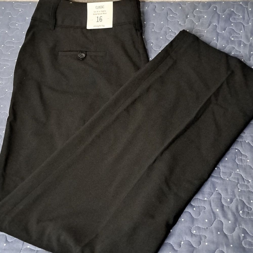 Cato black classic straight leg pants size 16 NWT